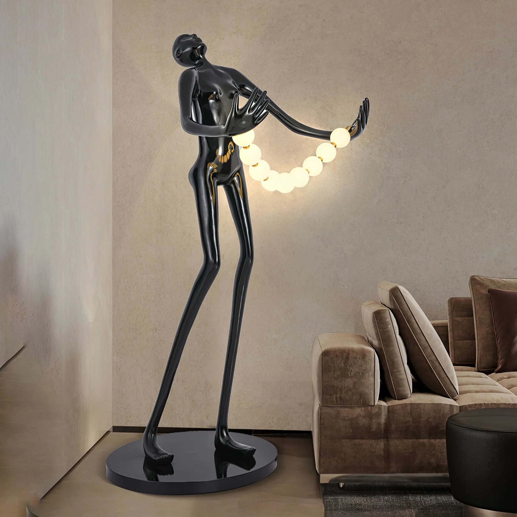Orb Juggler Sculpture Floor Lamp - Image 3