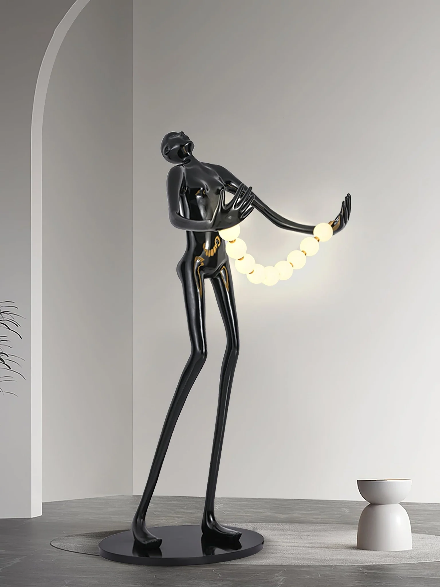 Orb Juggler Sculpture Floor Lamp - Image 7