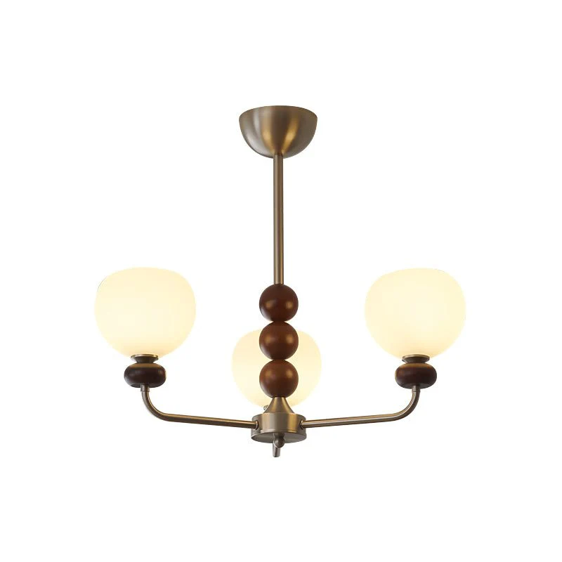 Orb Walnut Chandelier - Image 13