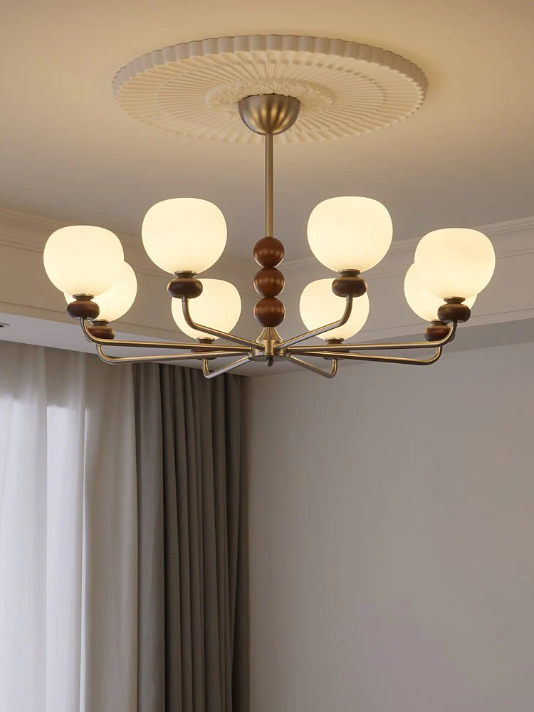 Orb Walnut Chandelier - Image 9