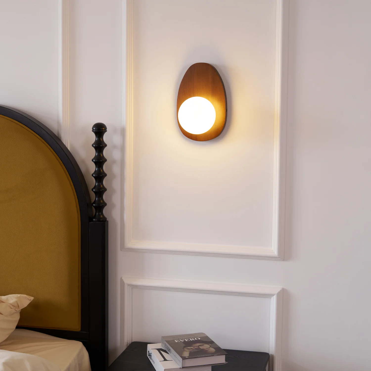 Orba Walnut Plug-in Wall Lamp - Image 12