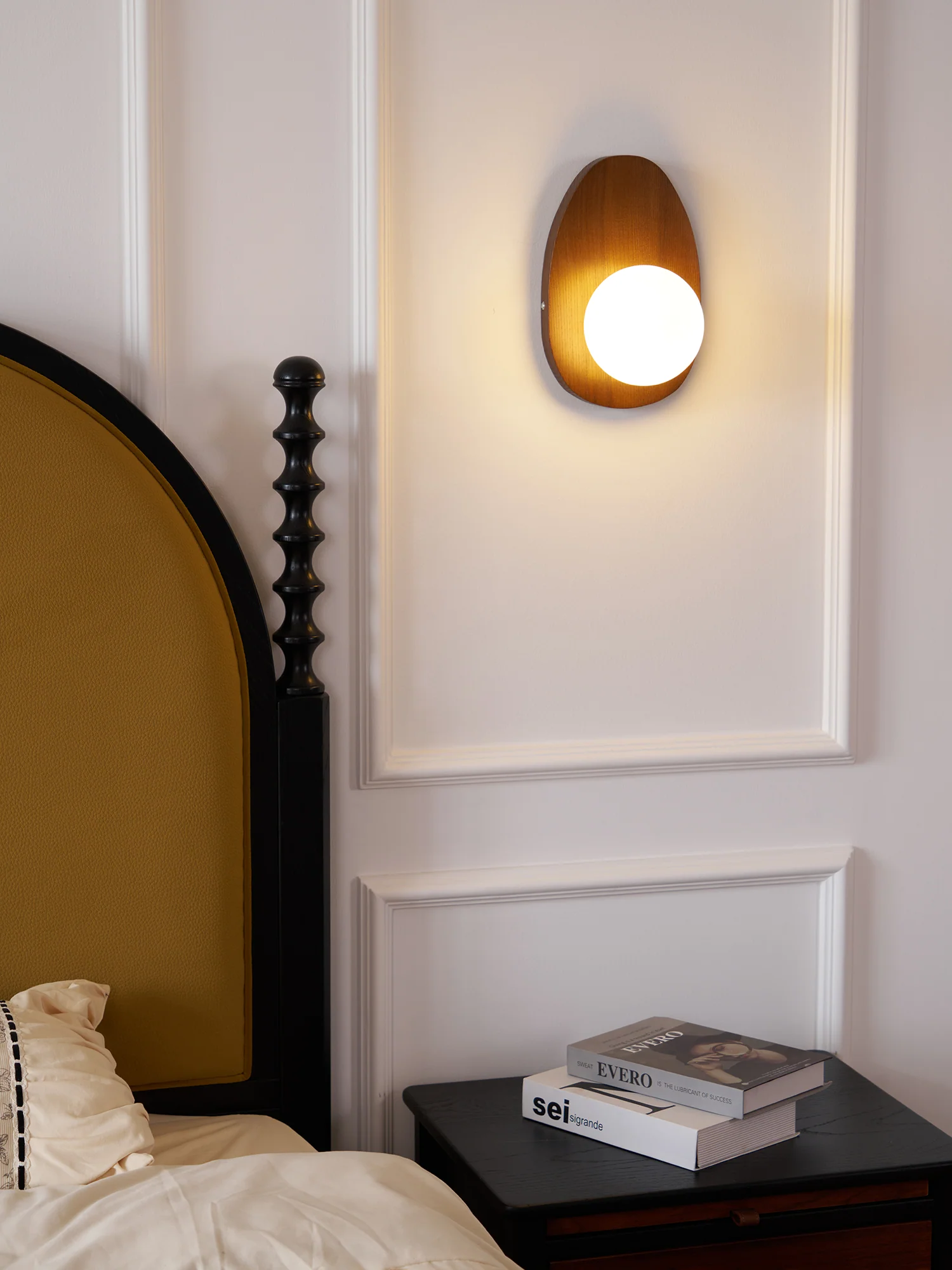 Orba Walnut Plug-in Wall Lamp - Image 14