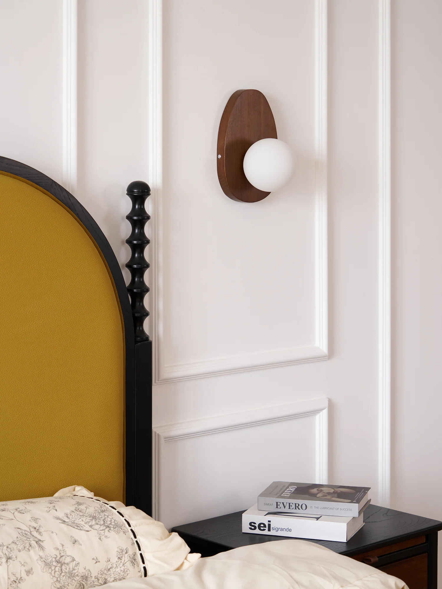 Orba Walnut Plug-in Wall Lamp - Image 8