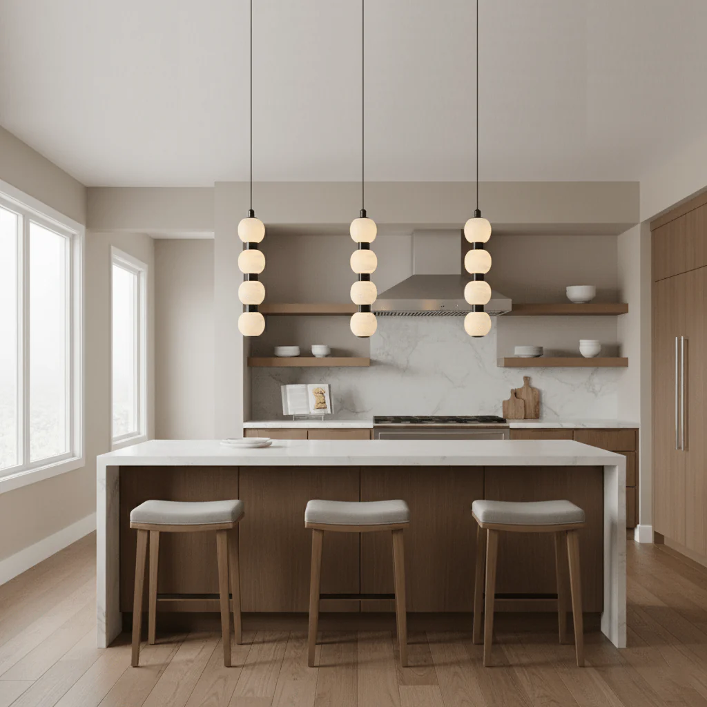 Orbique Alabaster Pendant Lamp - Image 9
