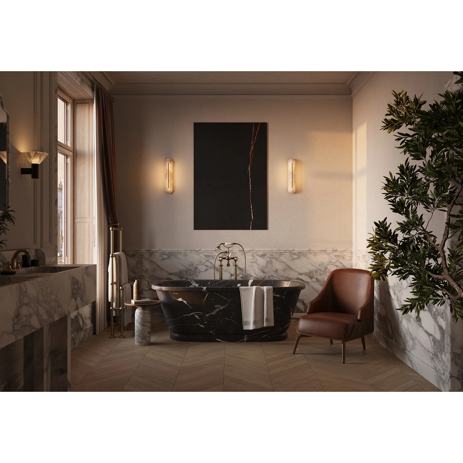 Orbison Alabaster Wall Lamp - Image 40