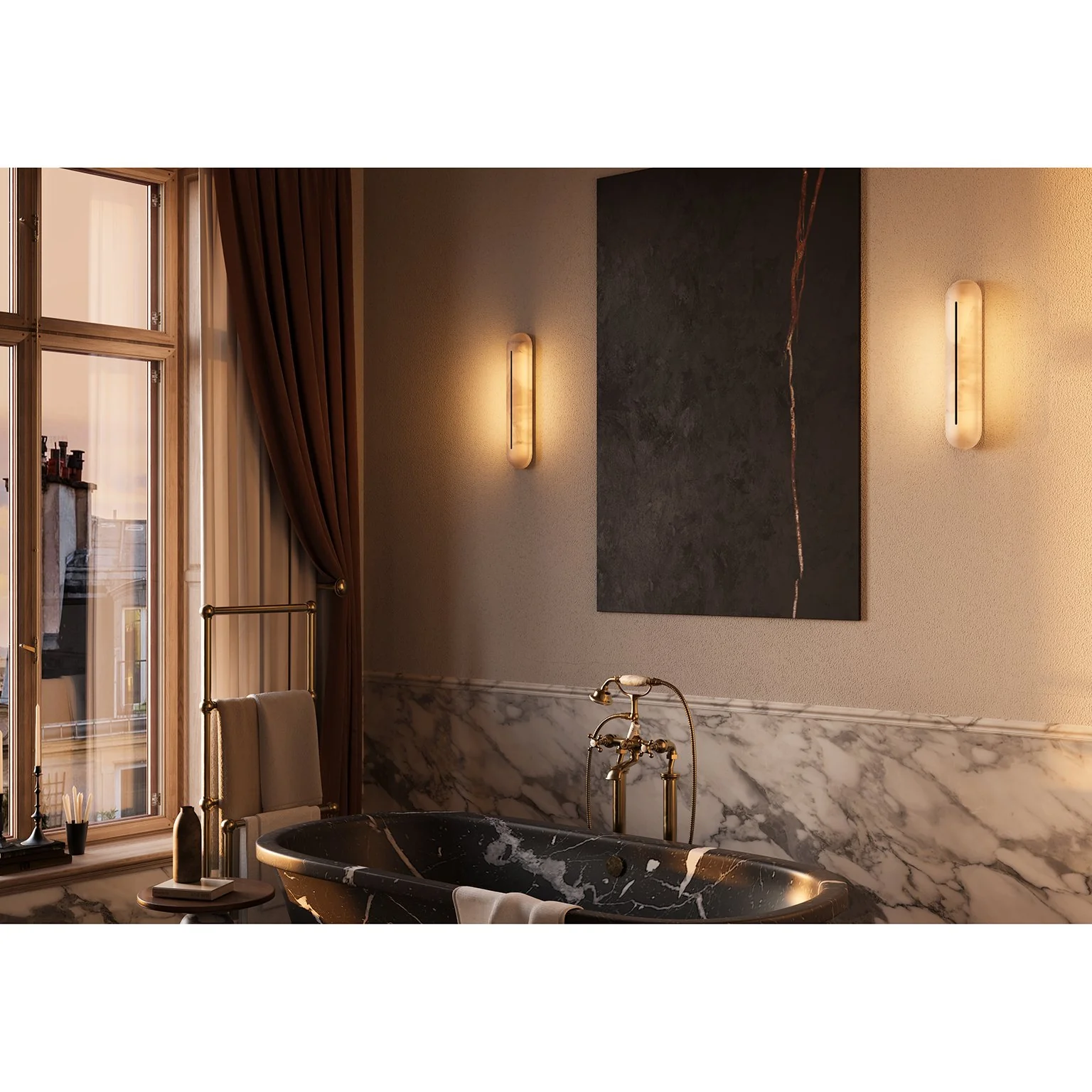Orbison Alabaster Wall Lamp - Image 41