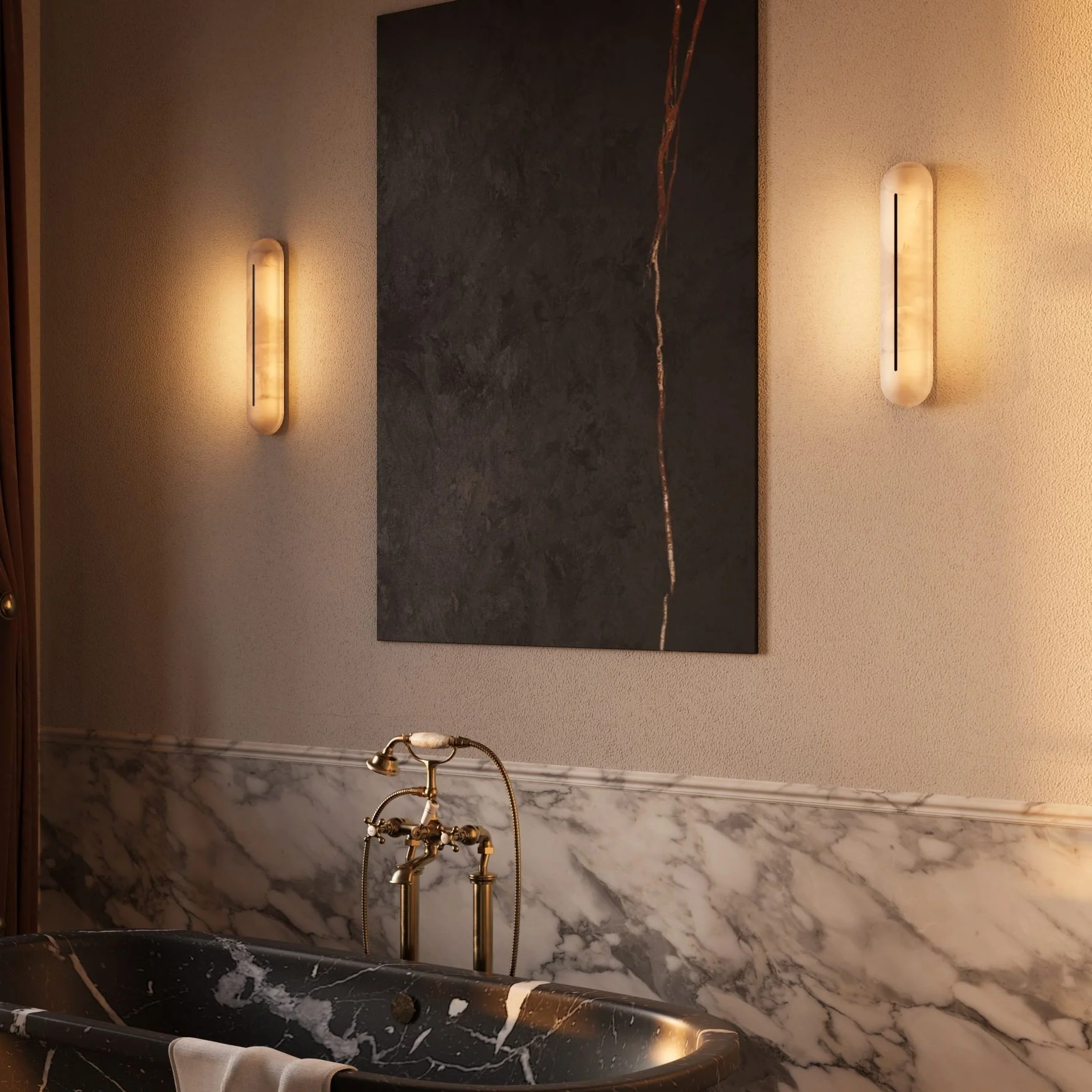Orbison Alabaster Wall Lamp - Image 46
