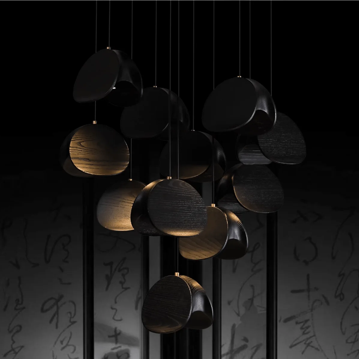 Orbit Fold Wood Pendant Light - Image 17