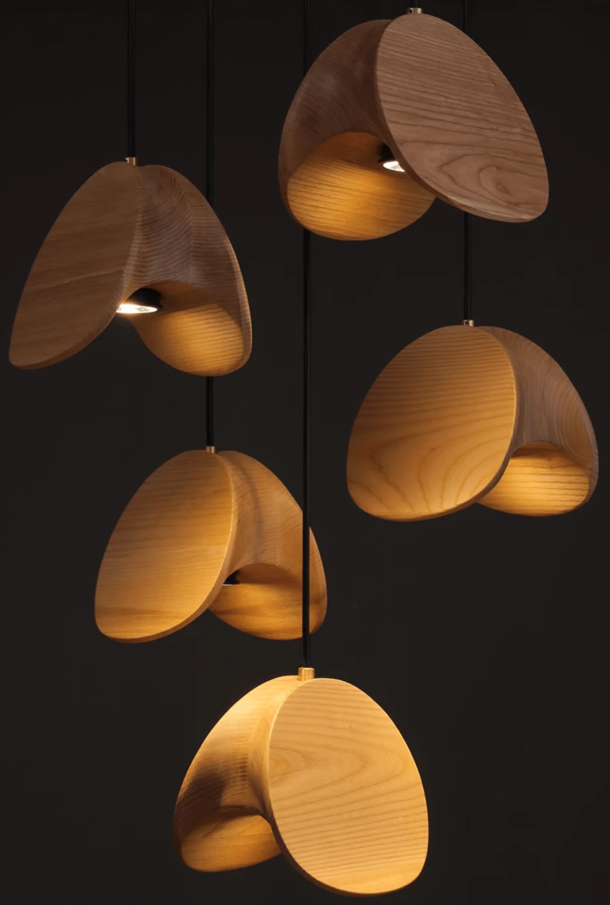 Orbit Fold Wood Pendant Light - Image 30