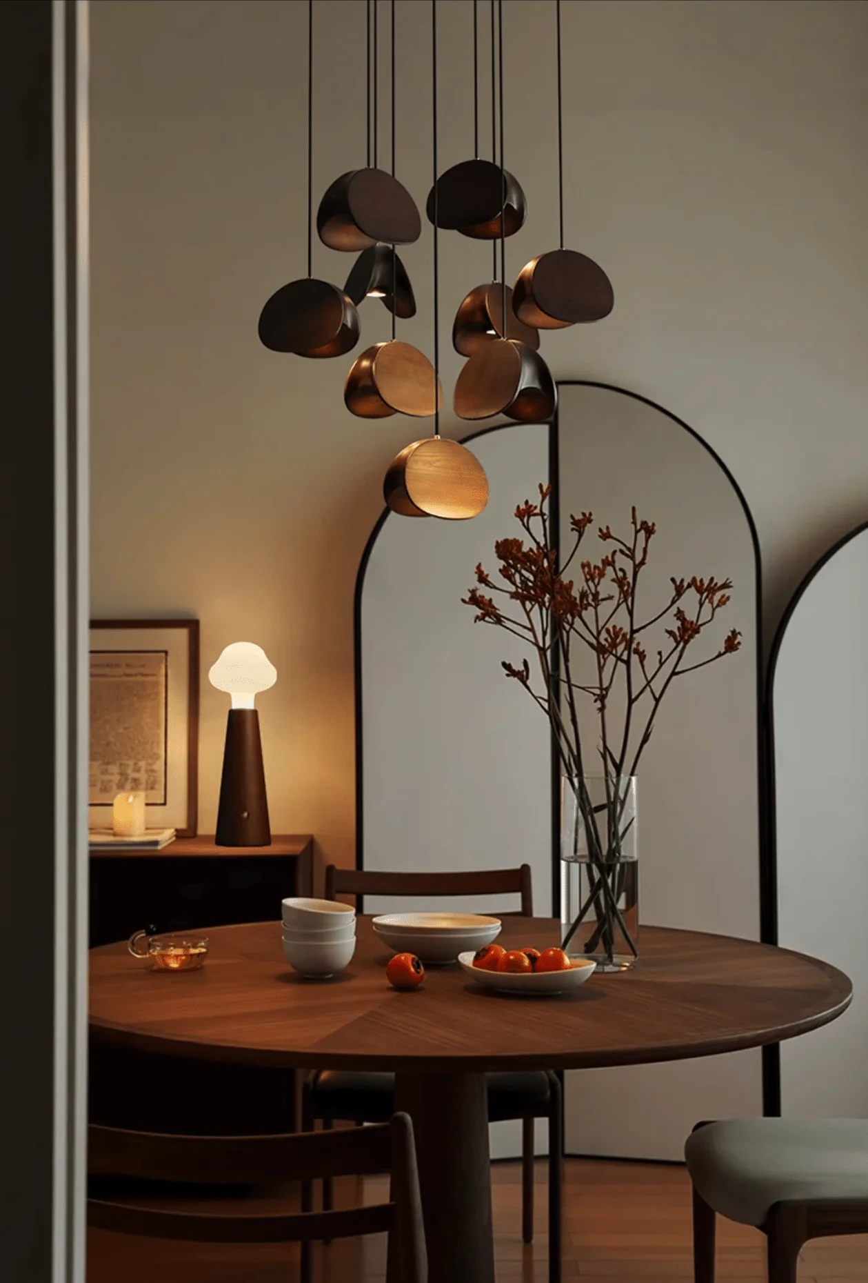 Orbit Fold Wood Pendant Light - Image 31