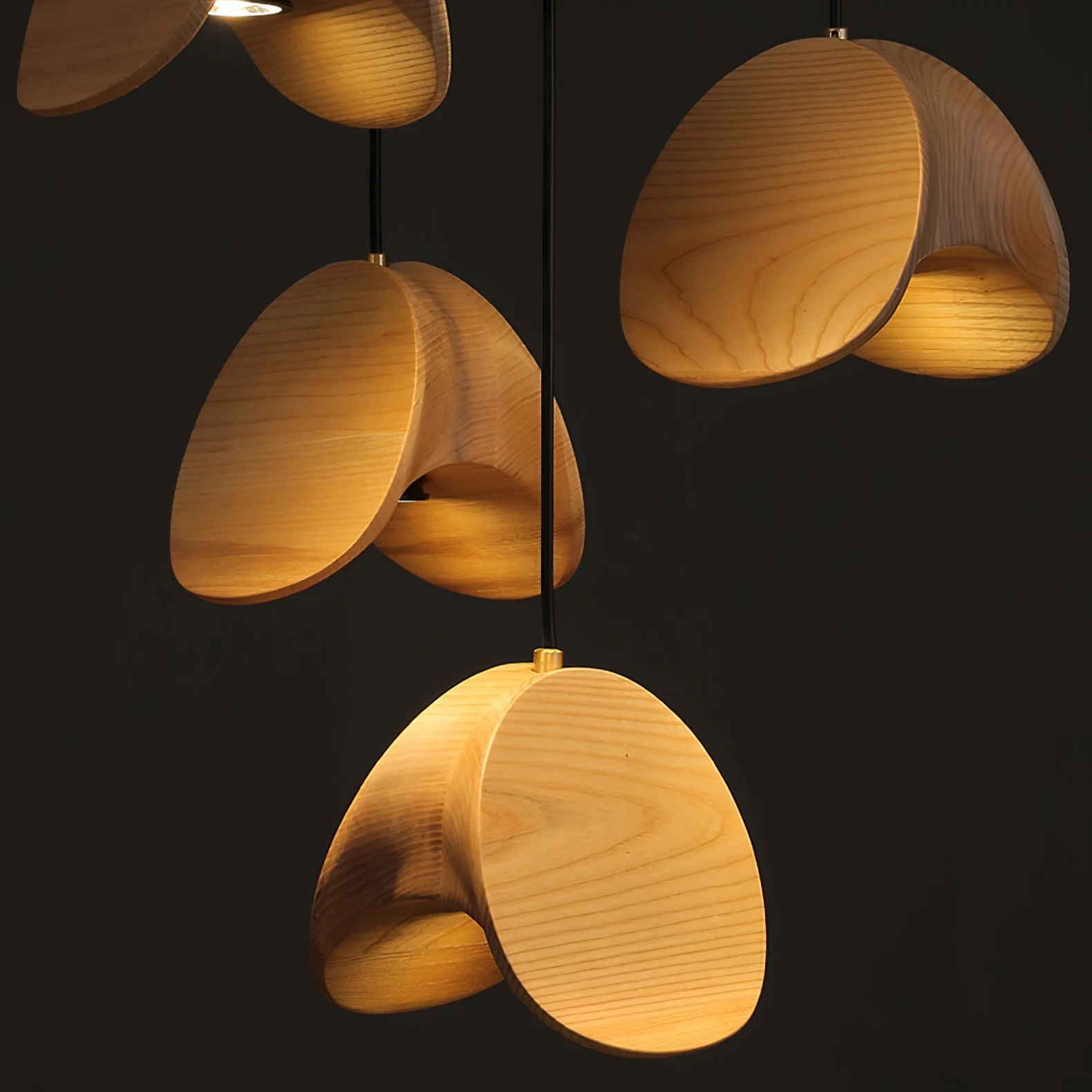 Orbit Fold Wood Pendant Light - Image 7