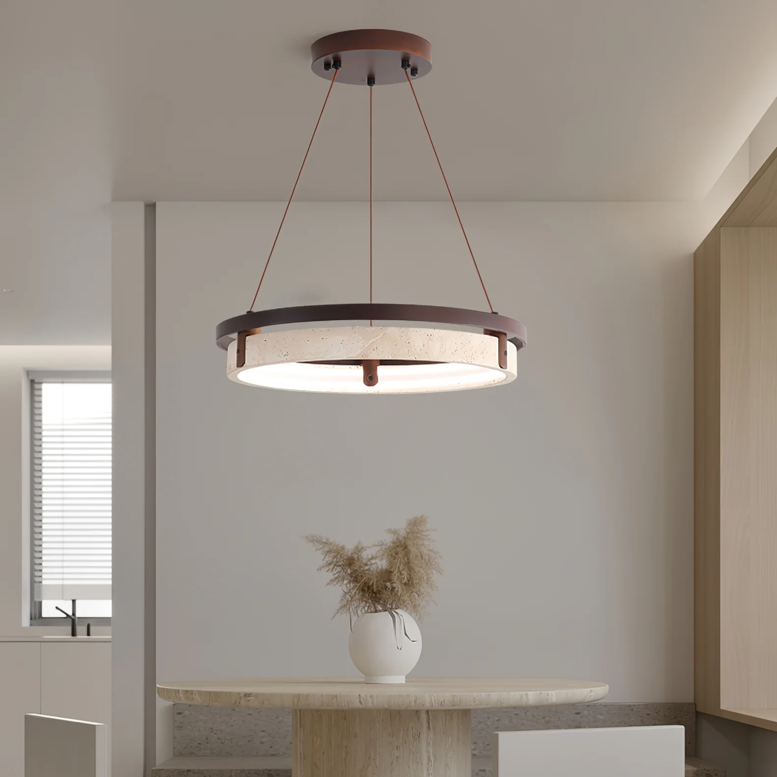 Orbit Travertine Pendant Light - Image 6