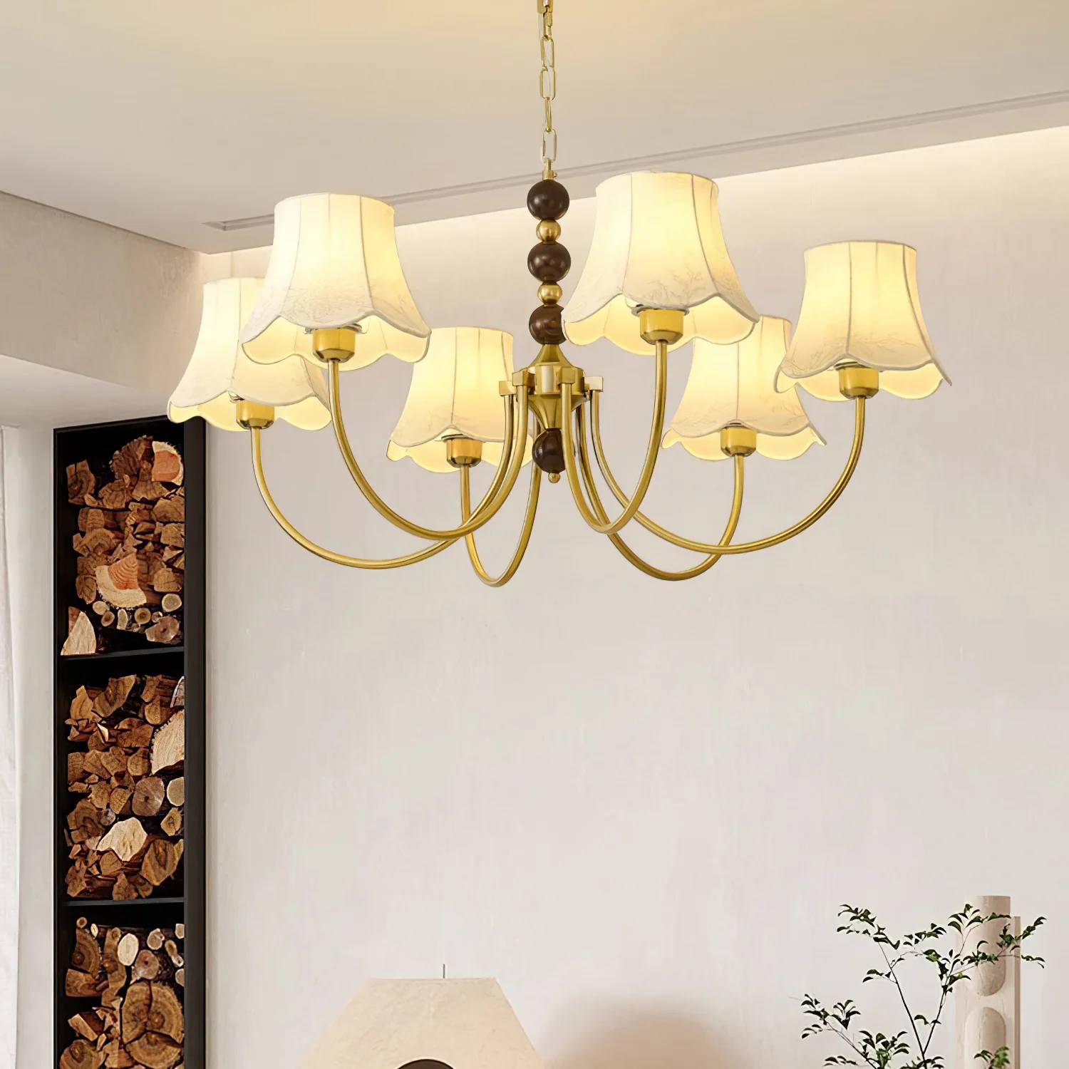 Orchid Fabric Chandelier - Image 4