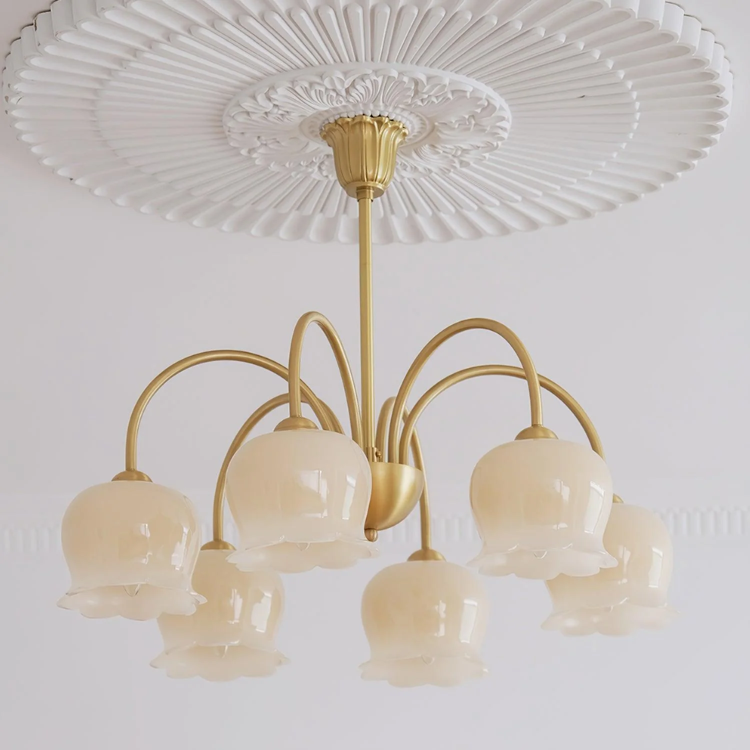 Orchids Brass Chandelier - Image 16