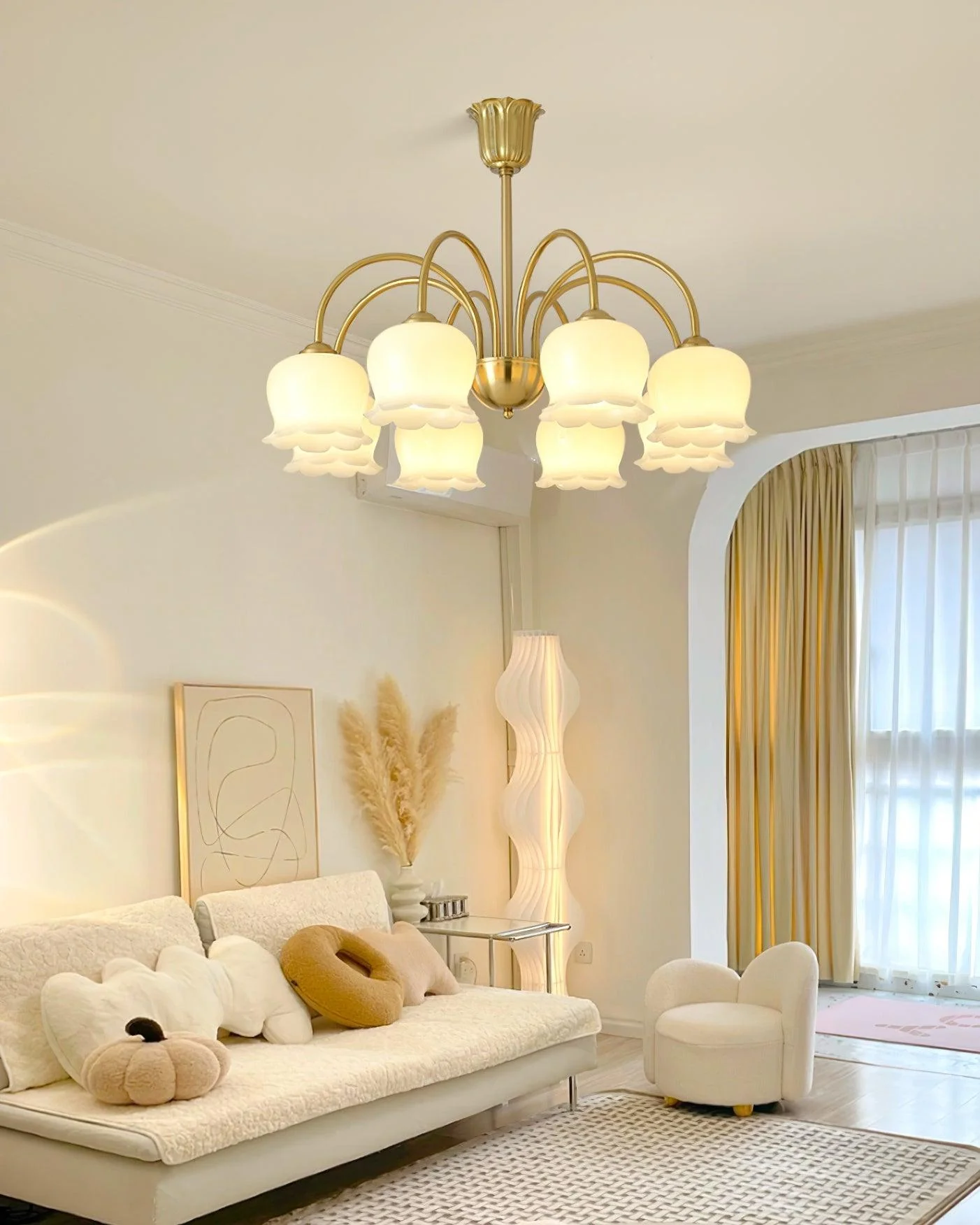 Orchids Brass Chandelier - Image 21