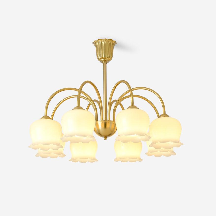 Orchids Brass Chandelier - Image 28
