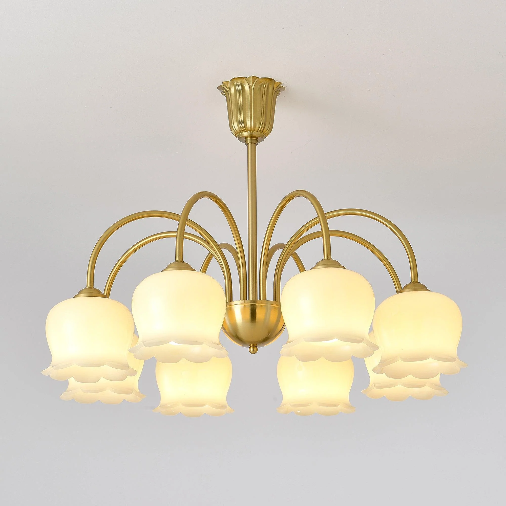 Orchids Brass Chandelier - Image 32