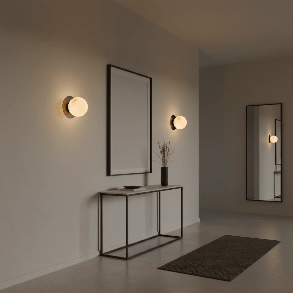 Orrila Dawn Alabaster Sconce - Image 3