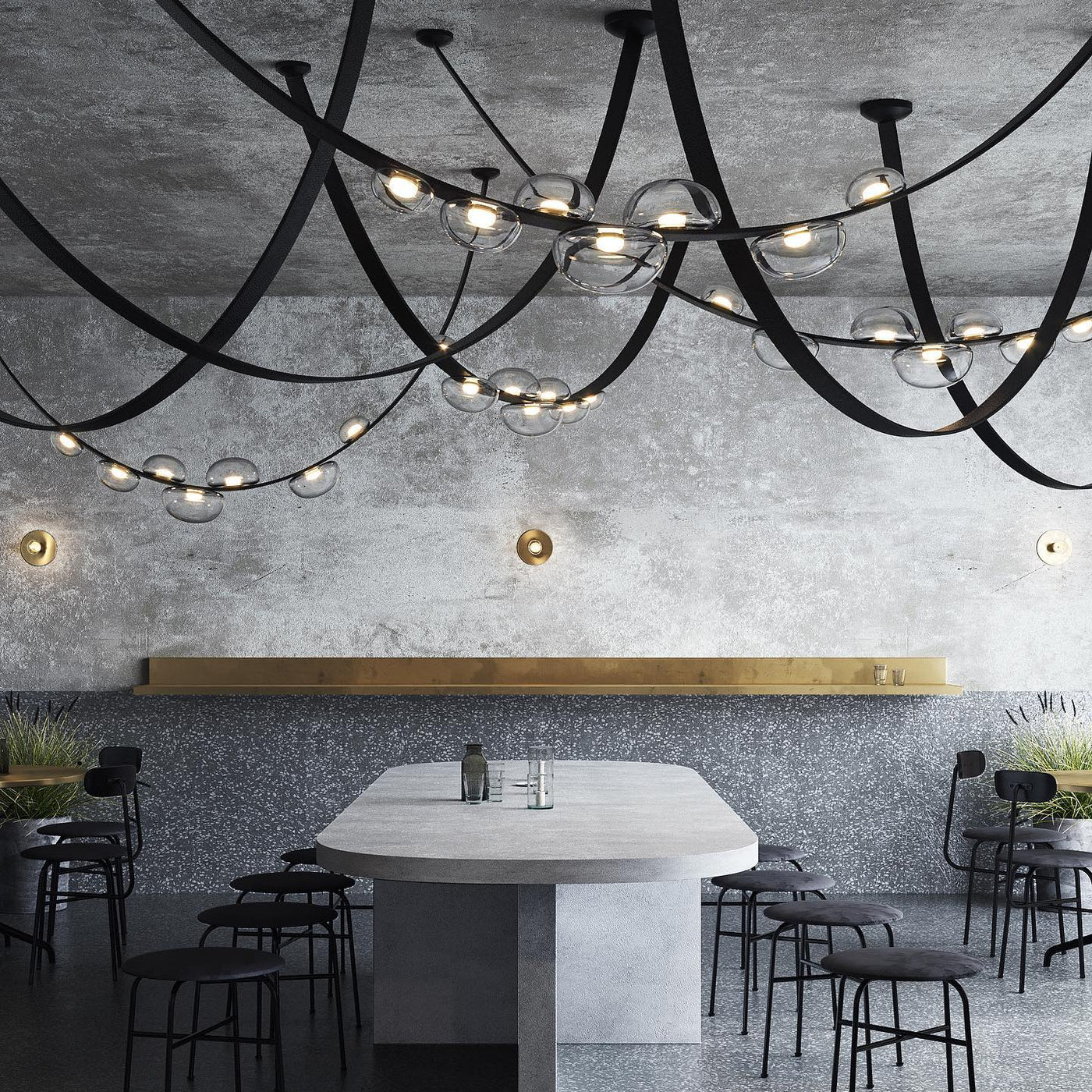 Orvyn Leather Arc Chandelier - Image 11