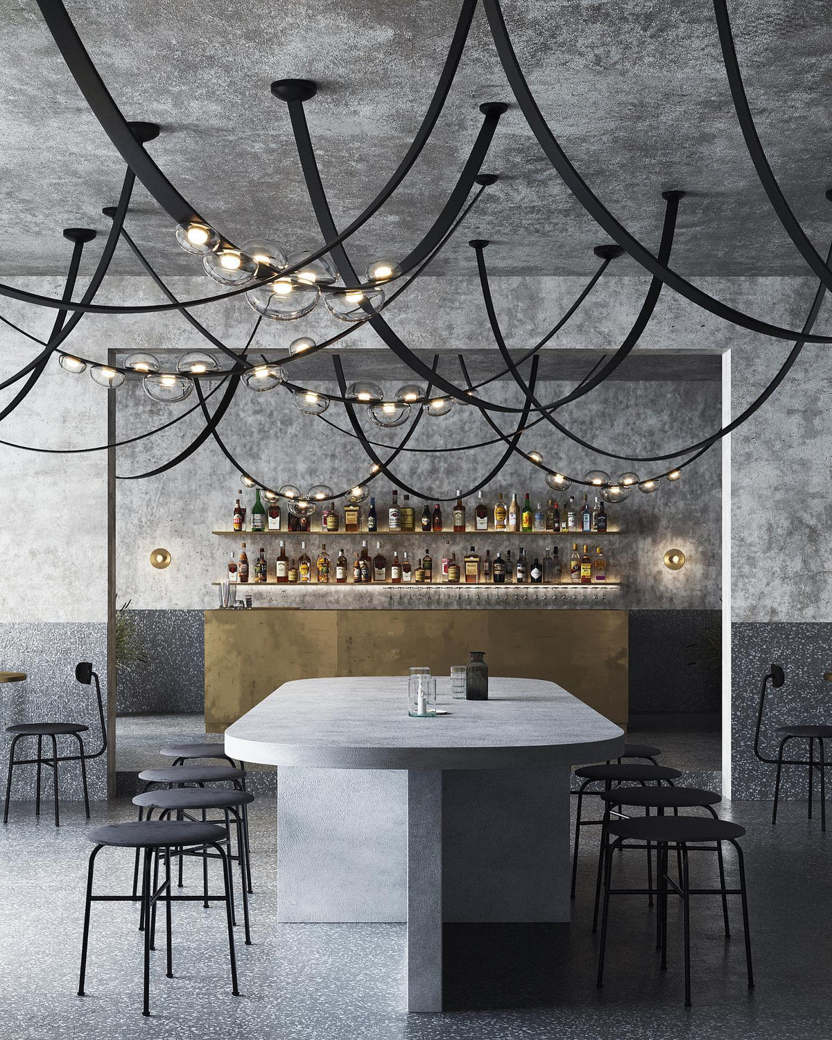 Orvyn Leather Arc Chandelier - Image 18