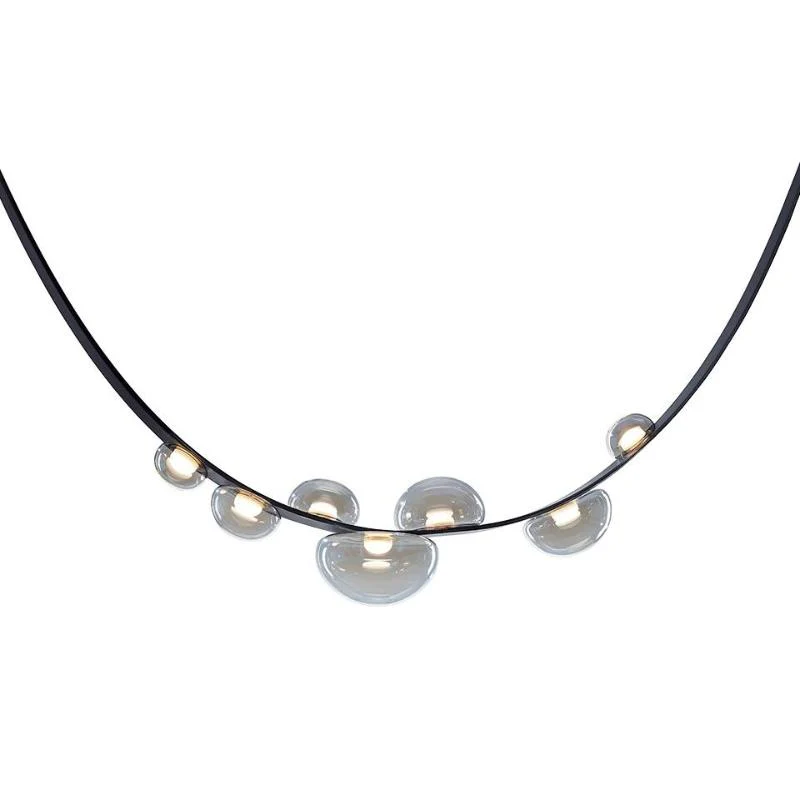 Orvyn Leather Arc Chandelier - Image 23