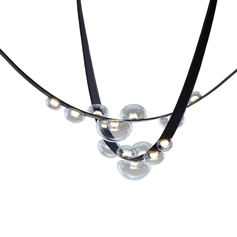 Orvyn Leather Arc Chandelier - Image 24