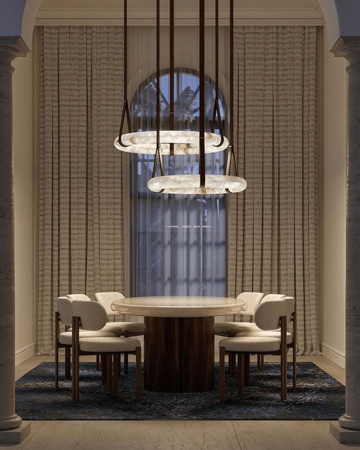 Oslo Alabaster Pendant Light A - Image 103
