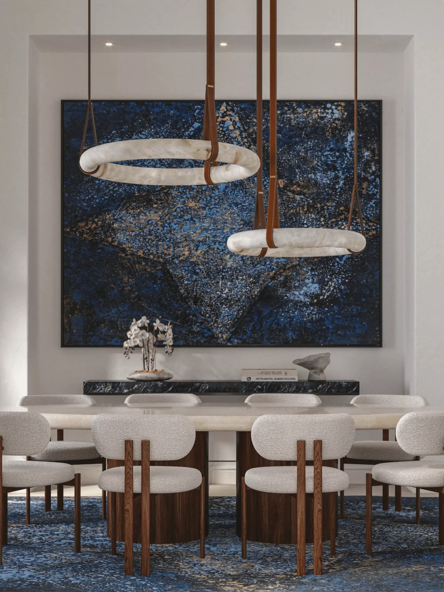 Oslo Alabaster Pendant Light A - Image 107