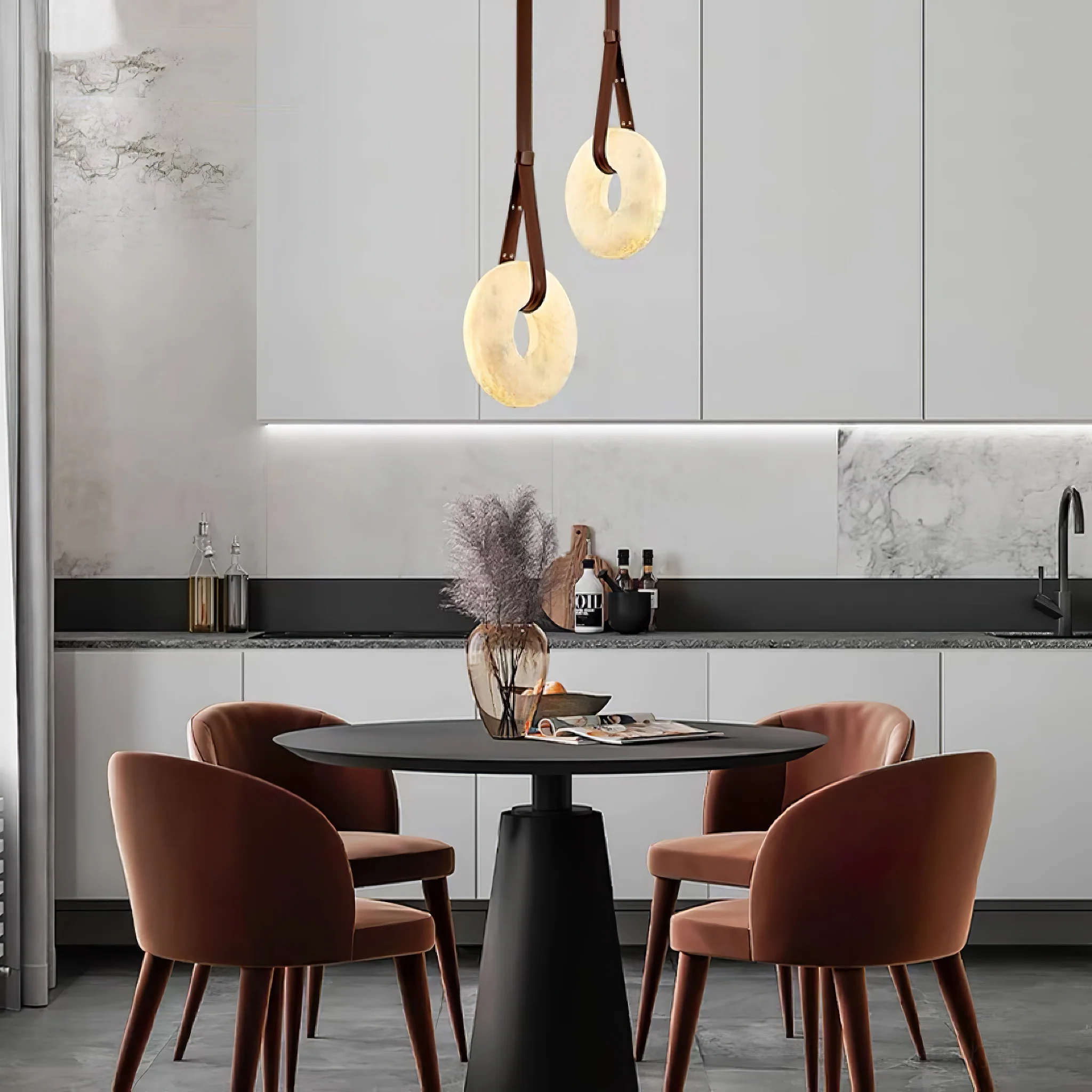 Oslo Alabaster Pendant Light A - Image 56