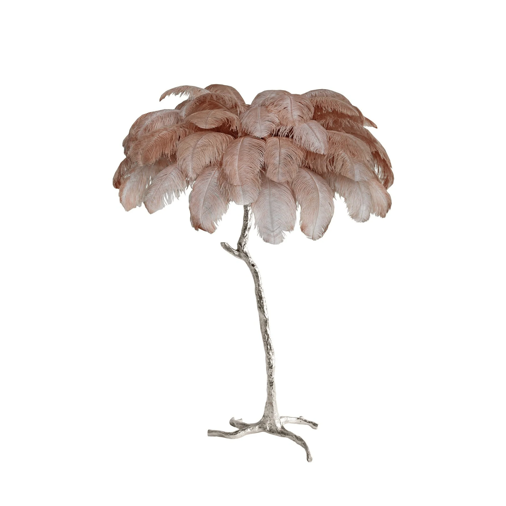 Ostrich Feather Brass Floor Lamp - Image 111