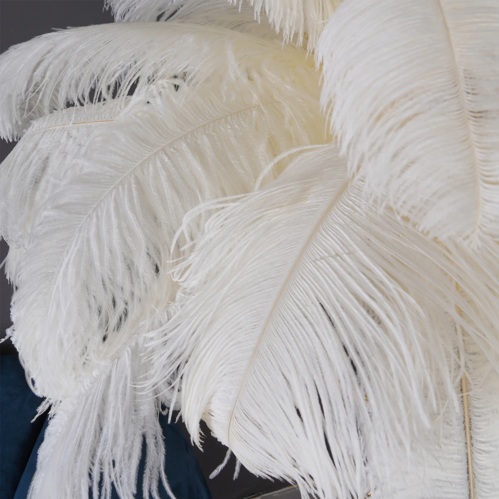 Ostrich Feather Brass Floor Lamp - Image 139
