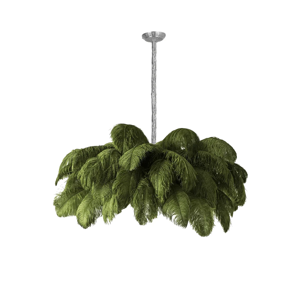 Ostrich Feather Chandelier - Image 185
