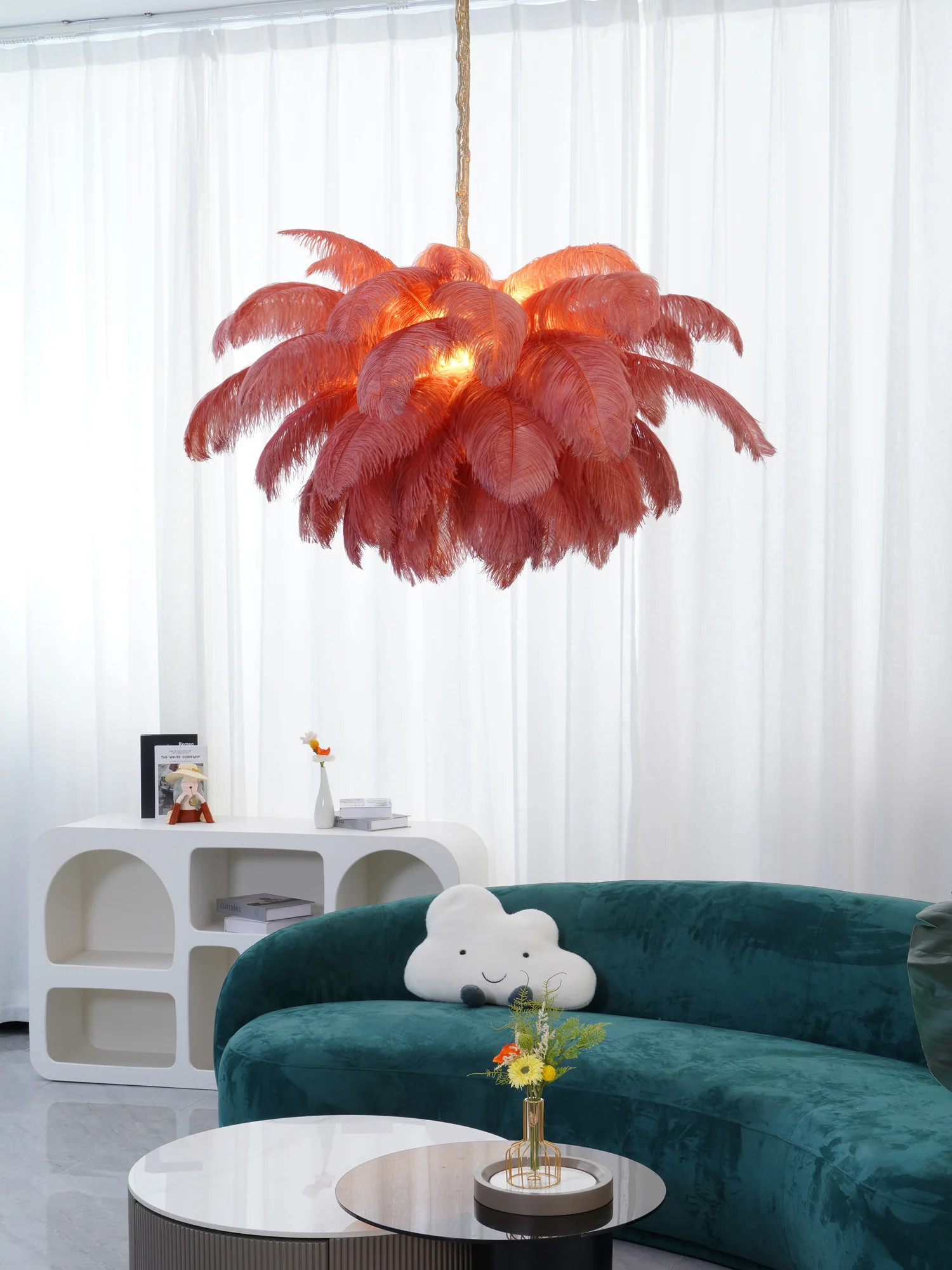 Ostrich Feather Chandelier - Image 189