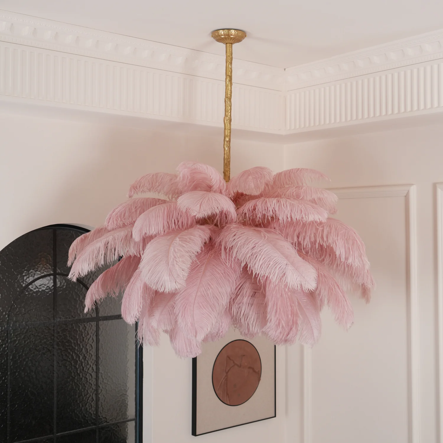 Ostrich Feather Chandelier - Image 200