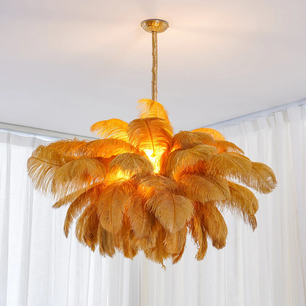 Ostrich Feather Chandelier - Image 21