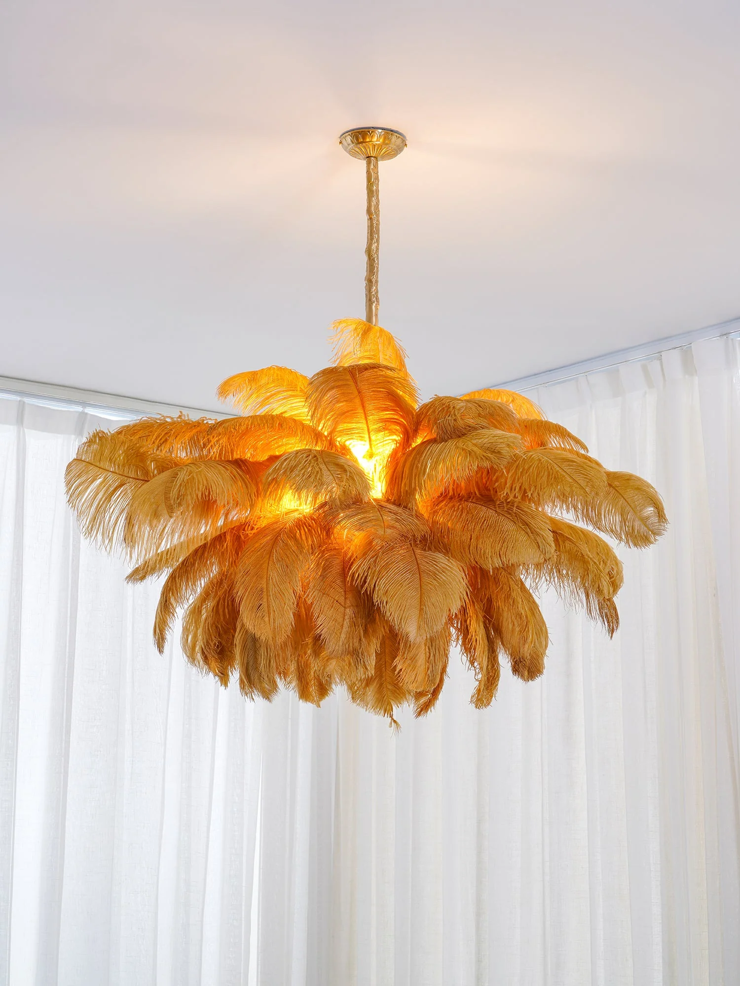 Ostrich Feather Chandelier - Image 22