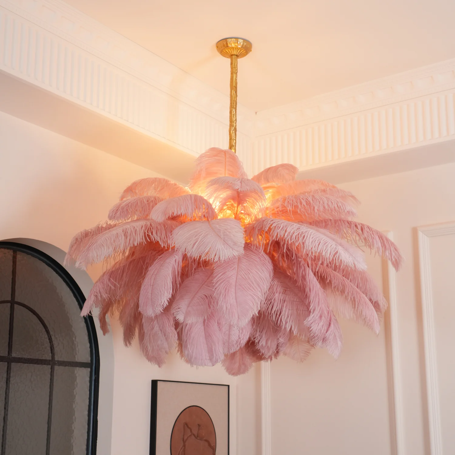 Ostrich Feather Chandelier - Image 23