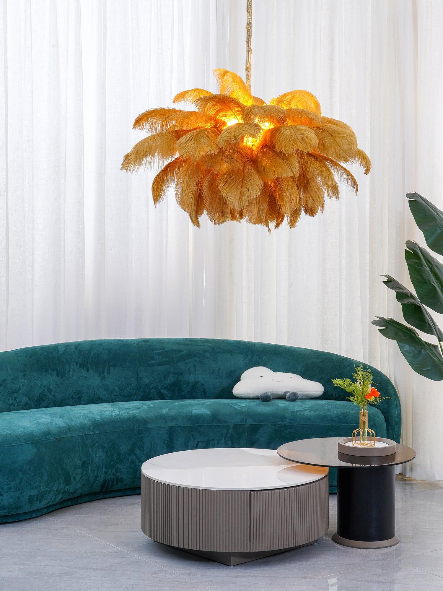 Ostrich Feather Chandelier - Image 26
