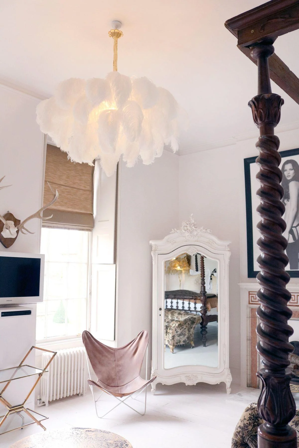 Ostrich Feather Chandelier - Image 31