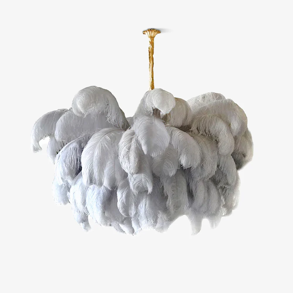 Ostrich Feather Chandelier - Image 56
