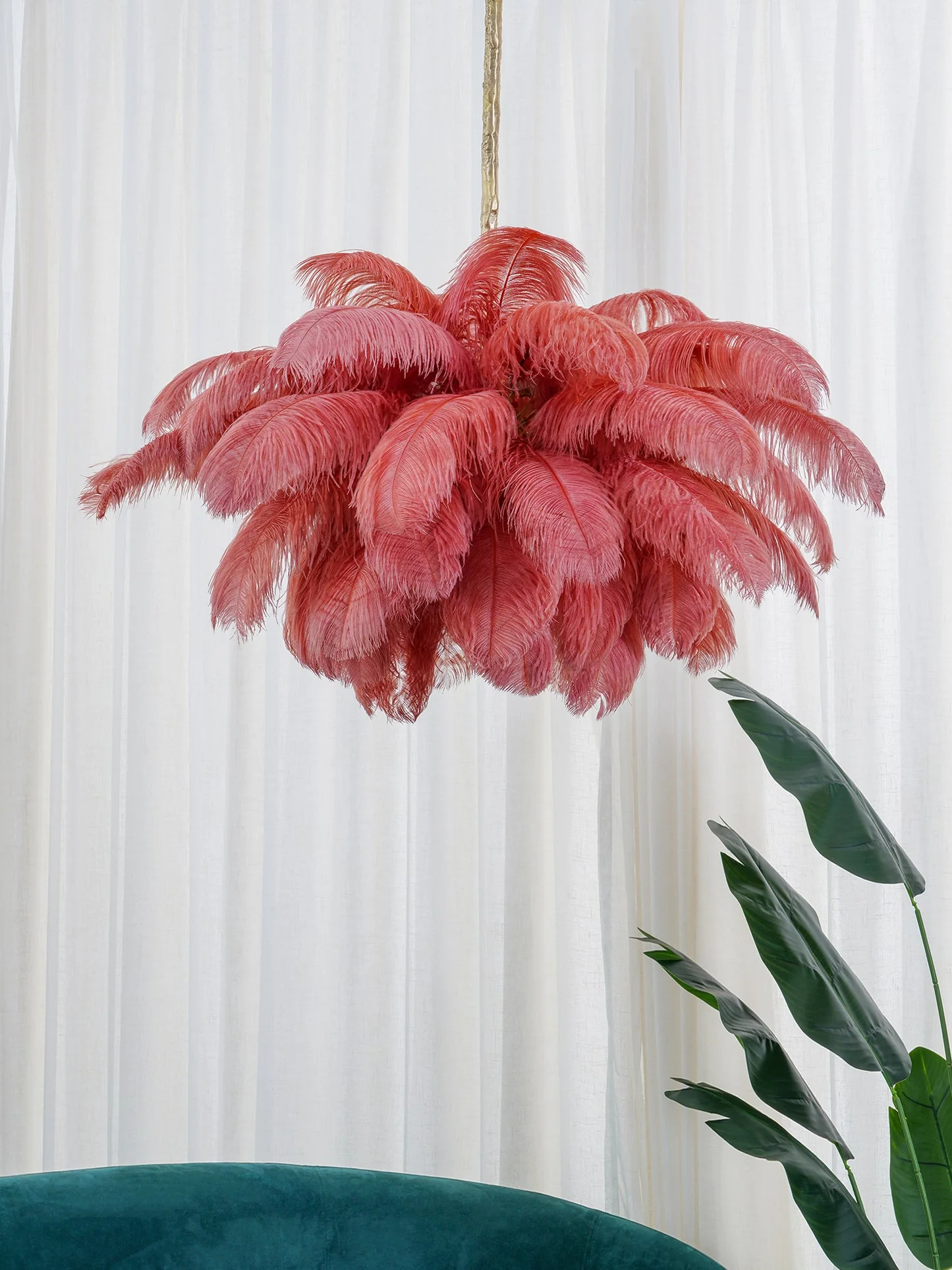 Ostrich Feather Chandelier - Image 69