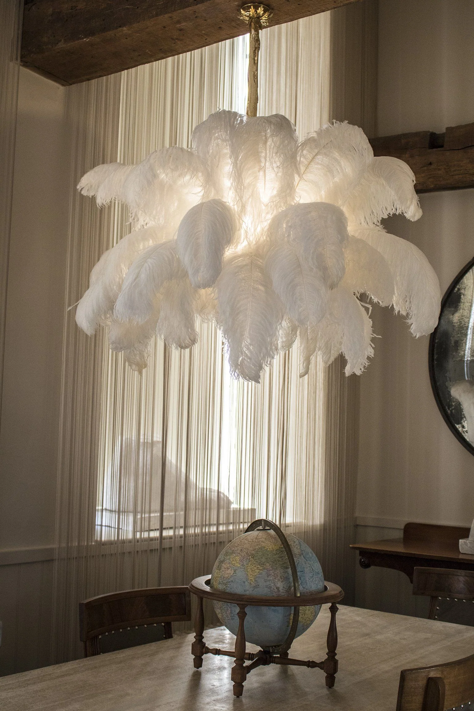 Ostrich Feather Chandelier - Image 83