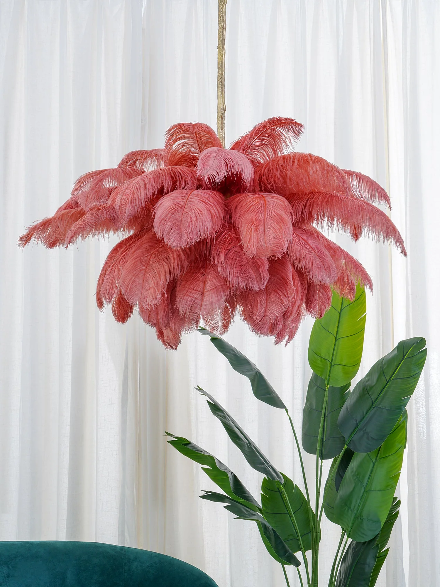 Ostrich Feather Chandelier - Image 89