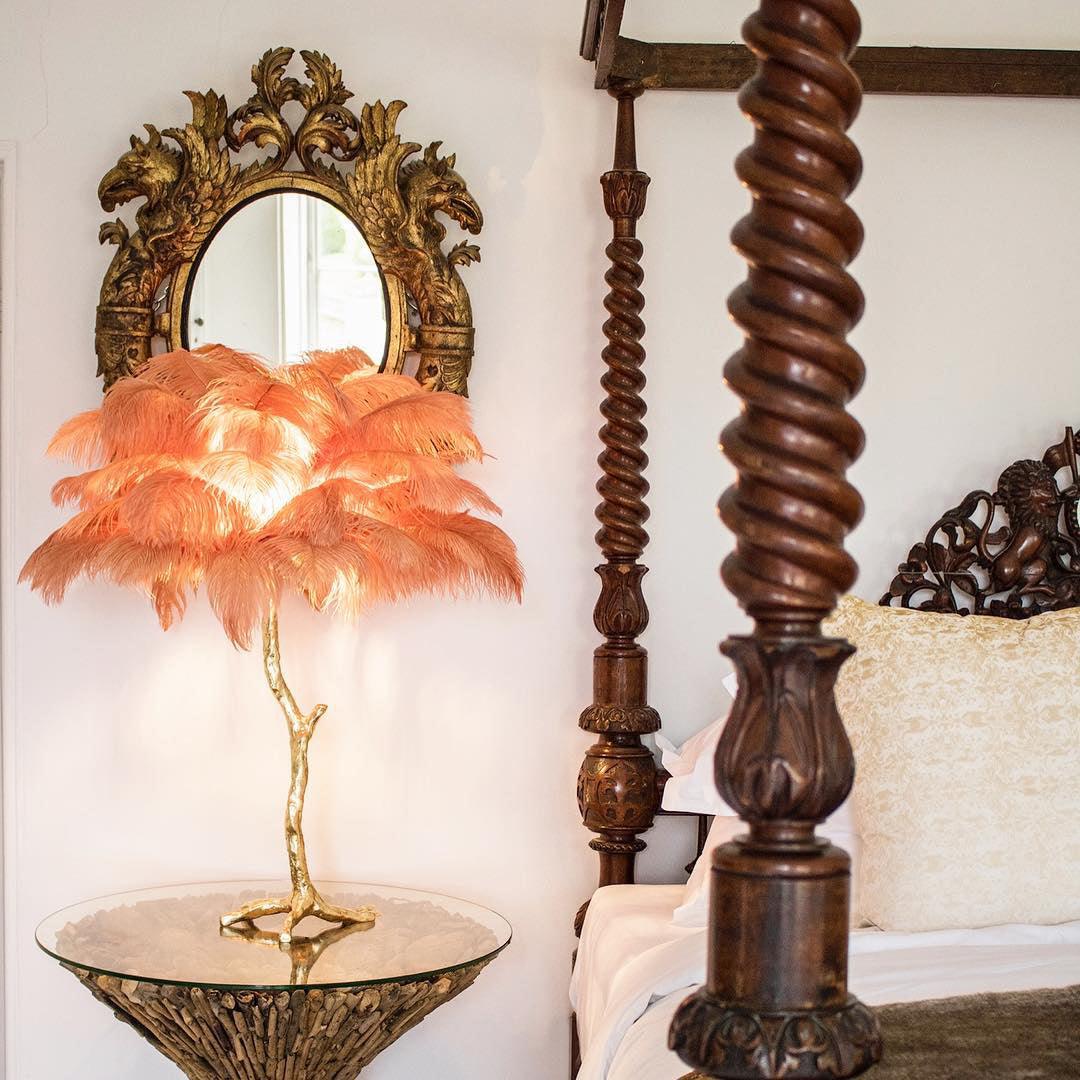 Ostrich Feather Table Lamp - Image 12