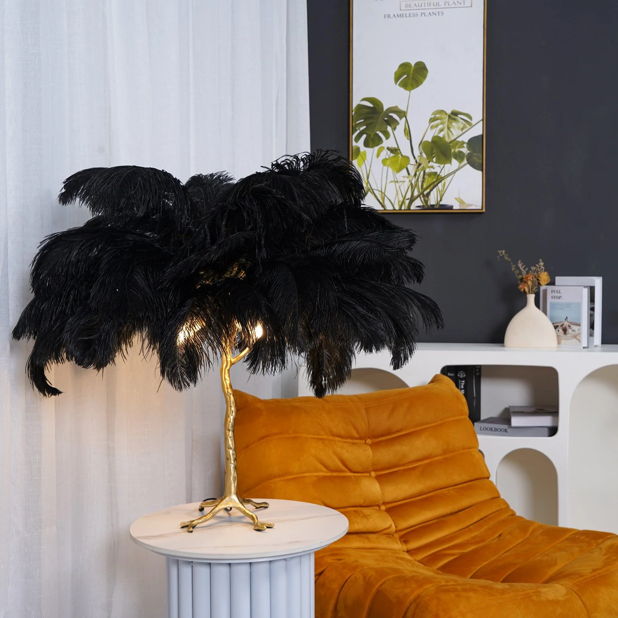 Ostrich Feather Table Lamp - Image 14