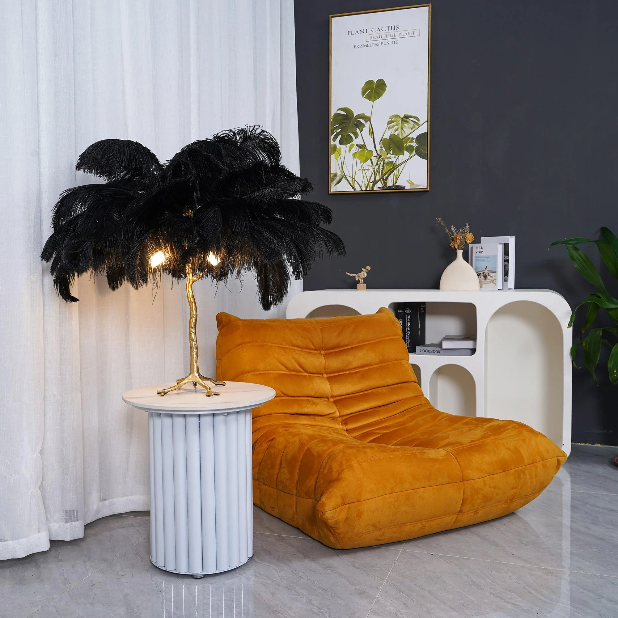 Ostrich Feather Table Lamp - Image 19