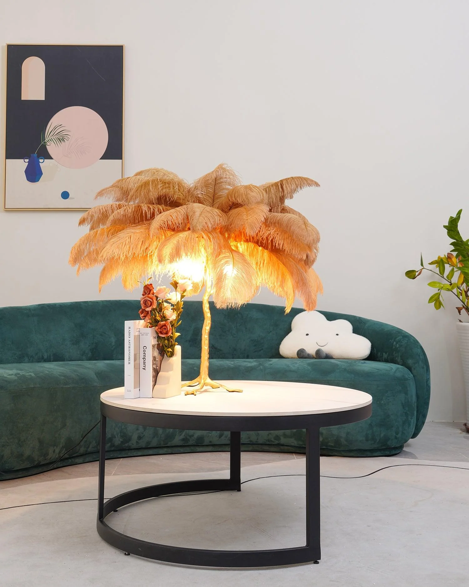 Ostrich Feather Table Lamp - Image 22