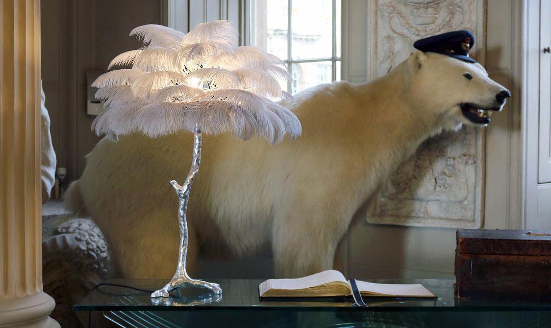 Ostrich Feather Table Lamp - Image 31