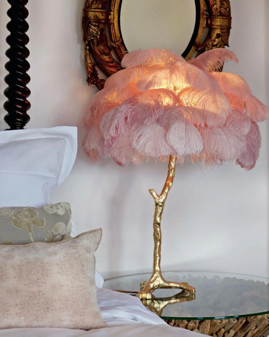 Ostrich Feather Table Lamp - Image 40
