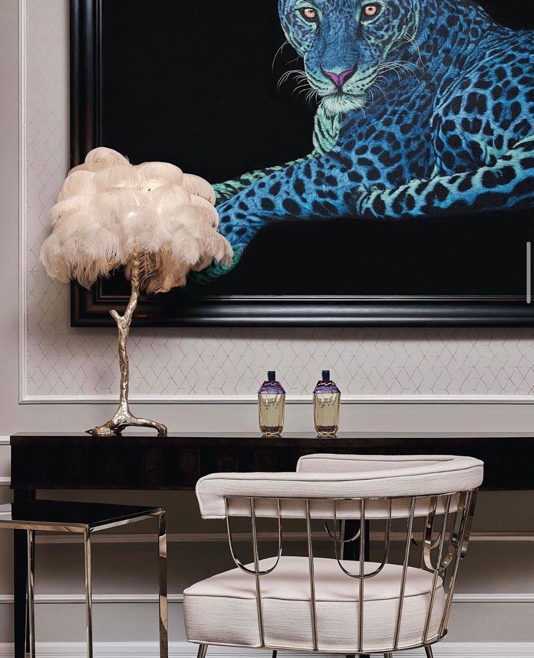Ostrich Feather Table Lamp - Image 44